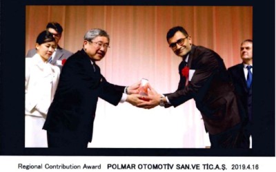 We recieved Regional Contribution Award from Toyota Boshoku Global